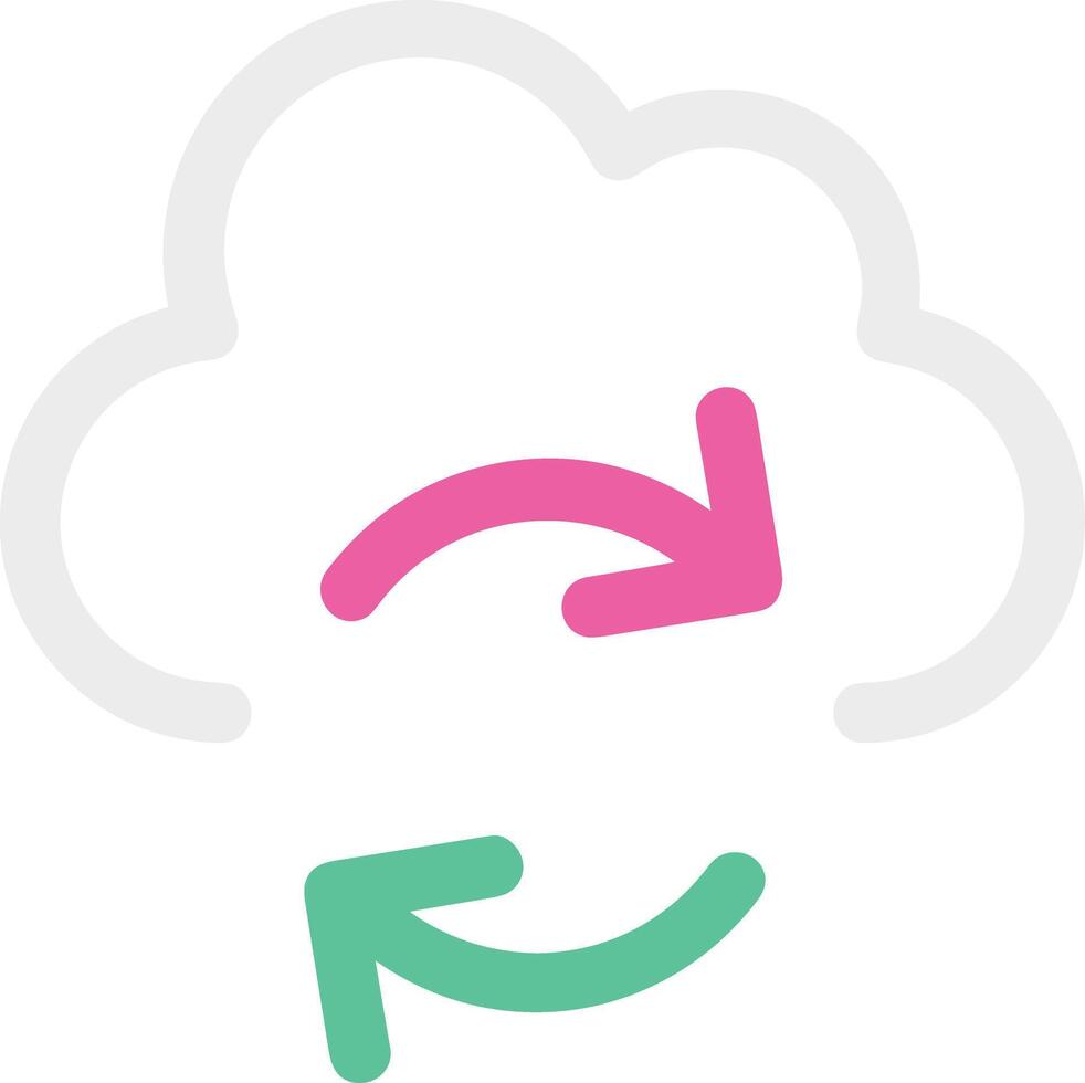 Cloud icon symbol image. Illustration of the hosting storage design vector