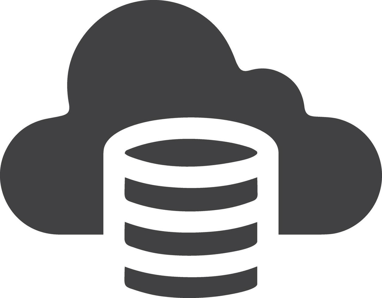 Cloud icon symbol image. Illustration of the hosting storage design vector