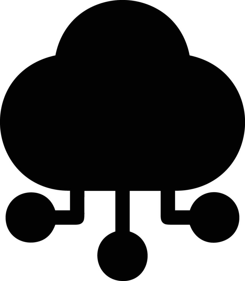 Cloud icon symbol image. Illustration of the hosting storage design vector
