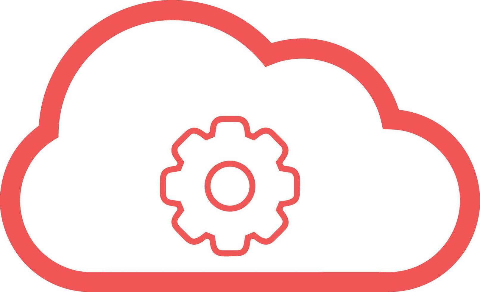 Cloud icon symbol image. Illustration of the hosting storage design vector