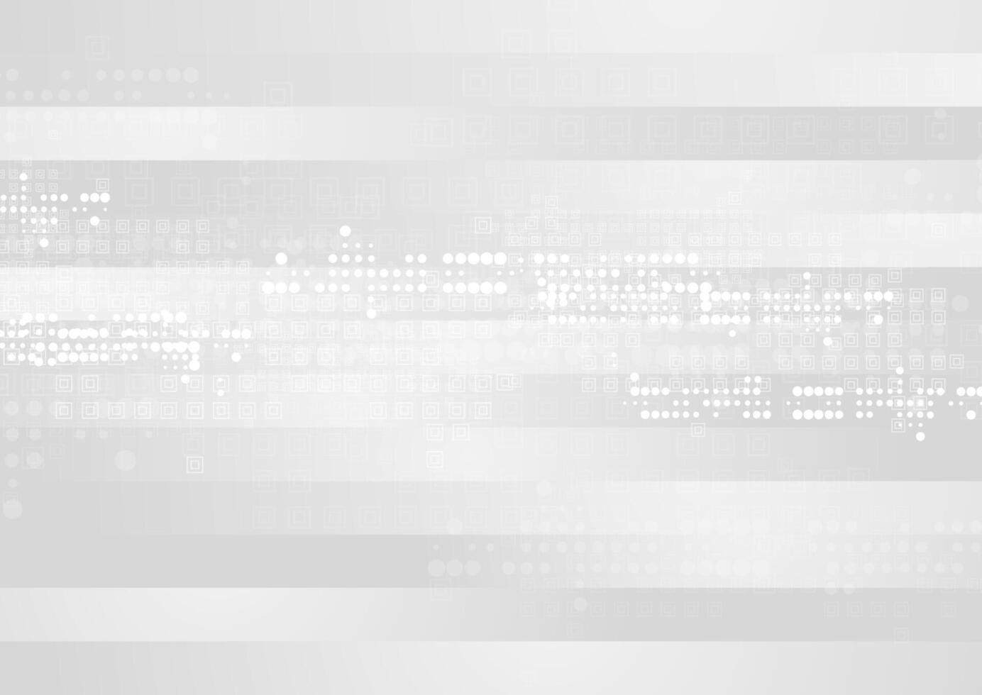 Grey white tech geometric minimal abstract background vector