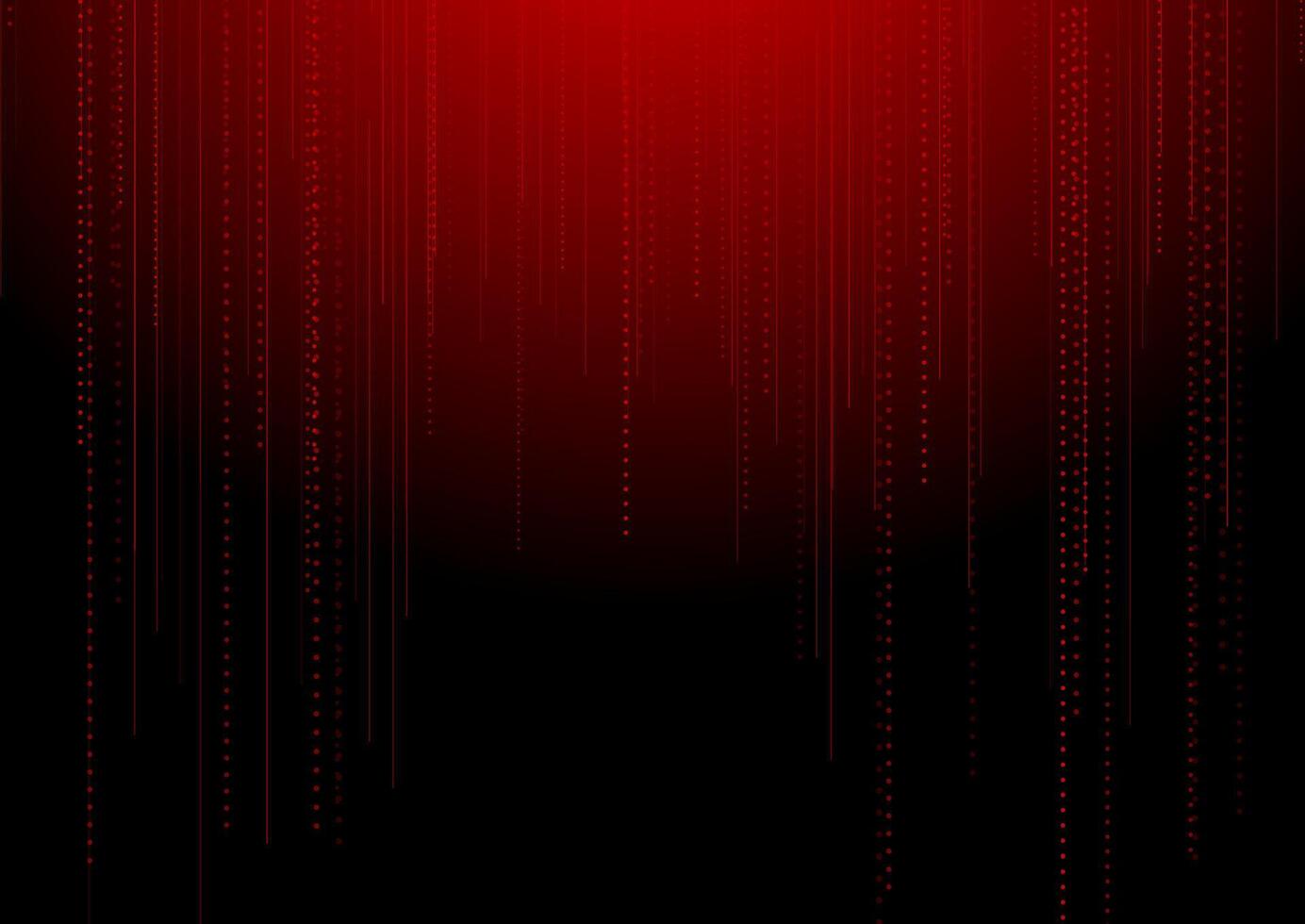 Dark red dotted lines abstract tech background vector