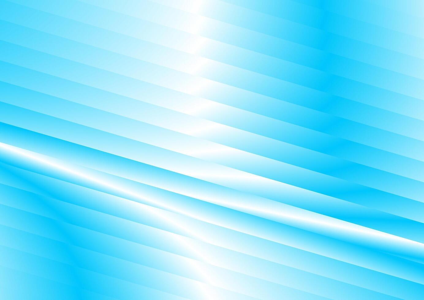 Blue white glossy stripes abstract concept background vector