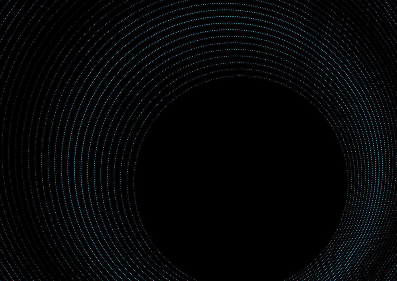 Hi-tech dark blue abstract background with round dotted lines vector