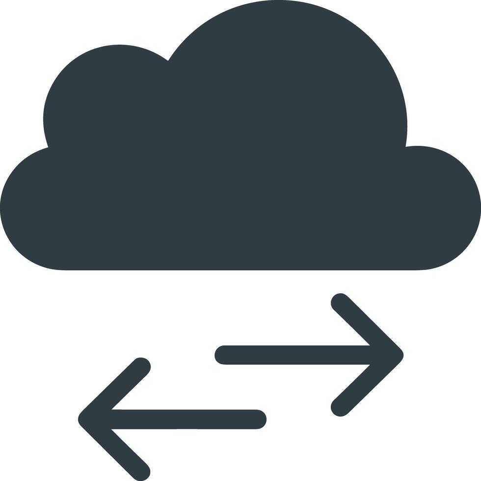 Cloud icon symbol image. Illustration of the hosting storage design vector