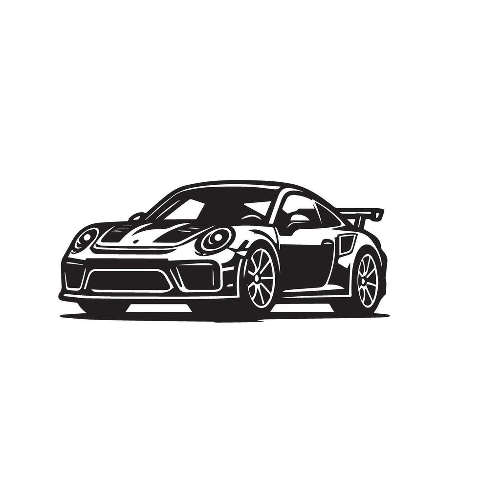 Car silhouette design on white background. car illustration.car logo vector