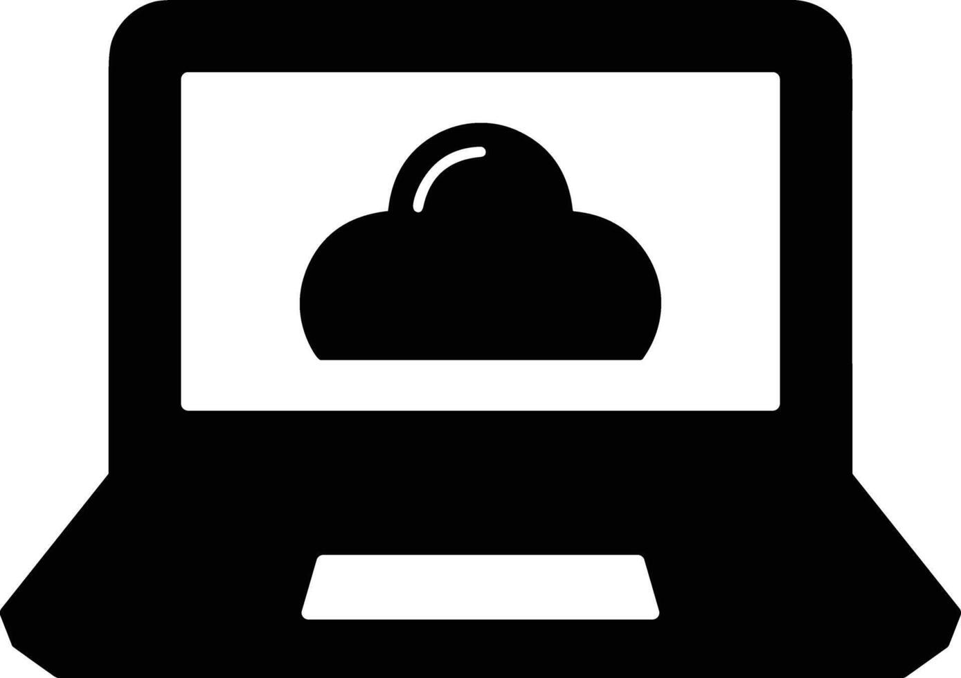 Cloud icon symbol image. Illustration of the hosting storage design vector