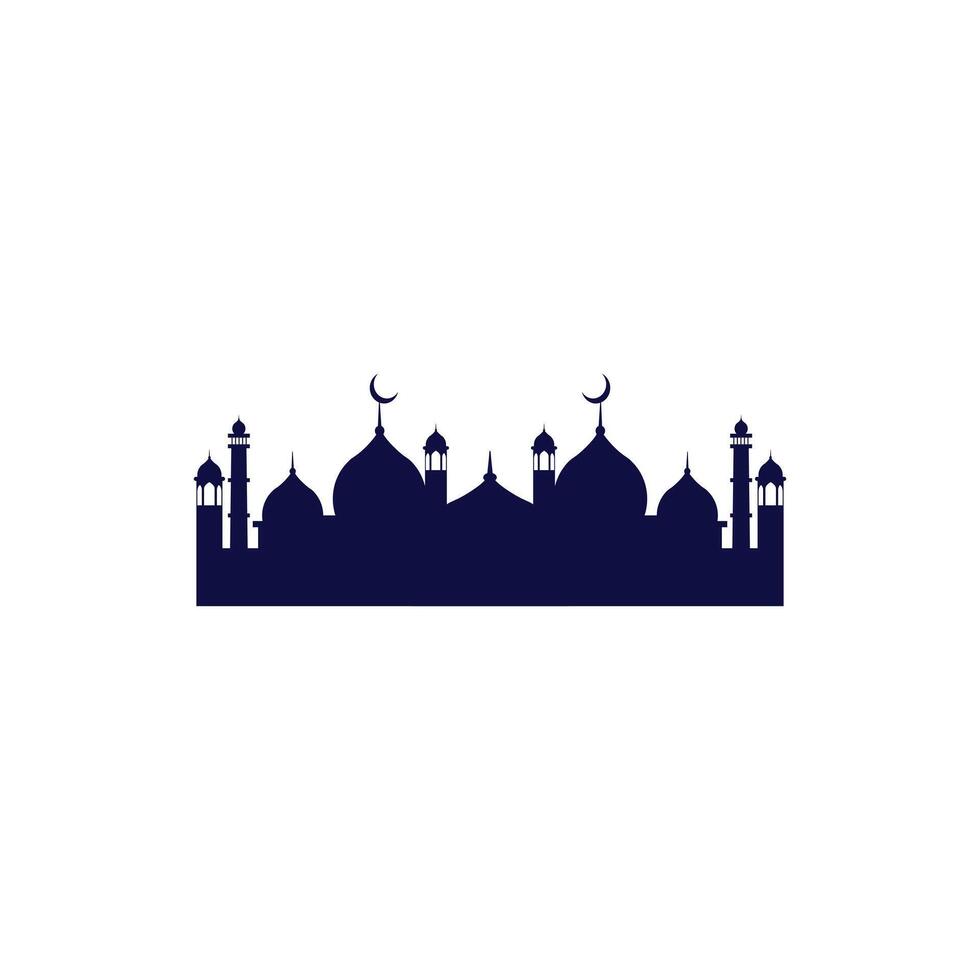 Mosque shape background design vector