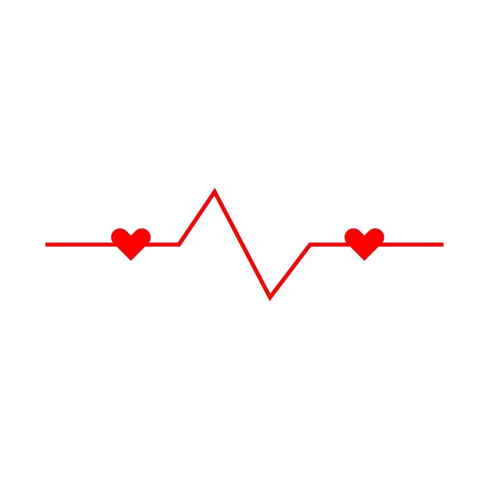 red colorful heart design vector