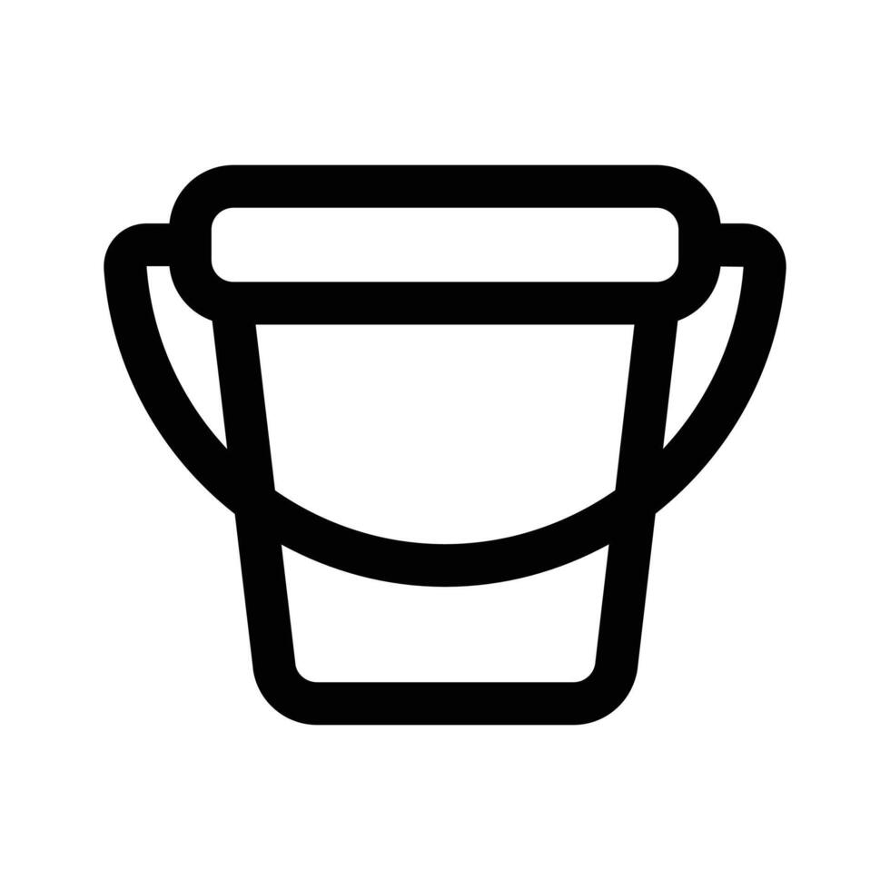 Carefully crafted of bucket in modern style, easy to use and download vector