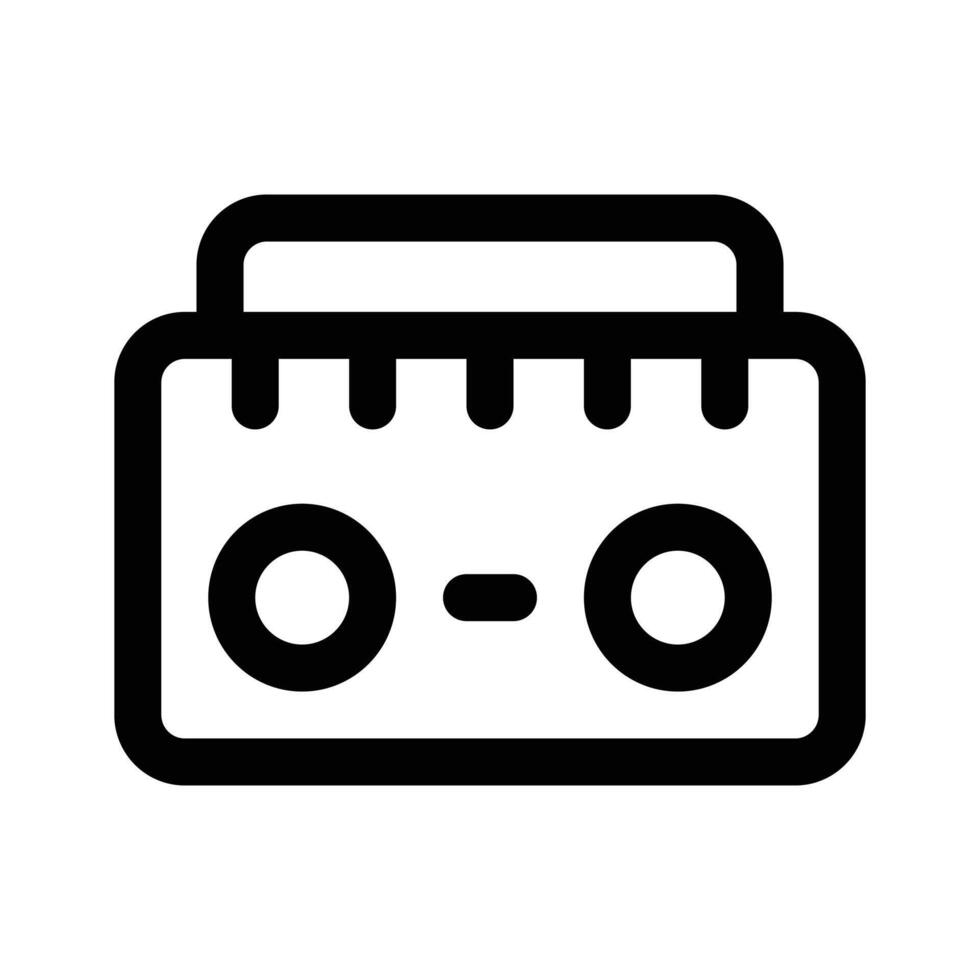 Creatively designed modern icon of radio, in trendy editable style vector