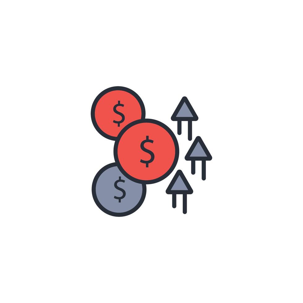 high price icon. .Editable stroke.linear style sign for use web design,logo.Symbol illustration. vector