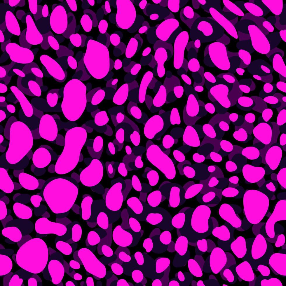 Seamless pattern spots. Animal fur texture surface. Abstract speckled design. vector
