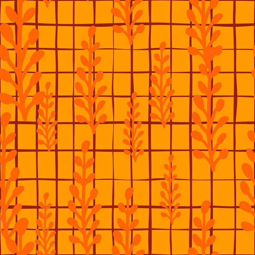Stylish seamless leaf pattern with a modern twist. vector