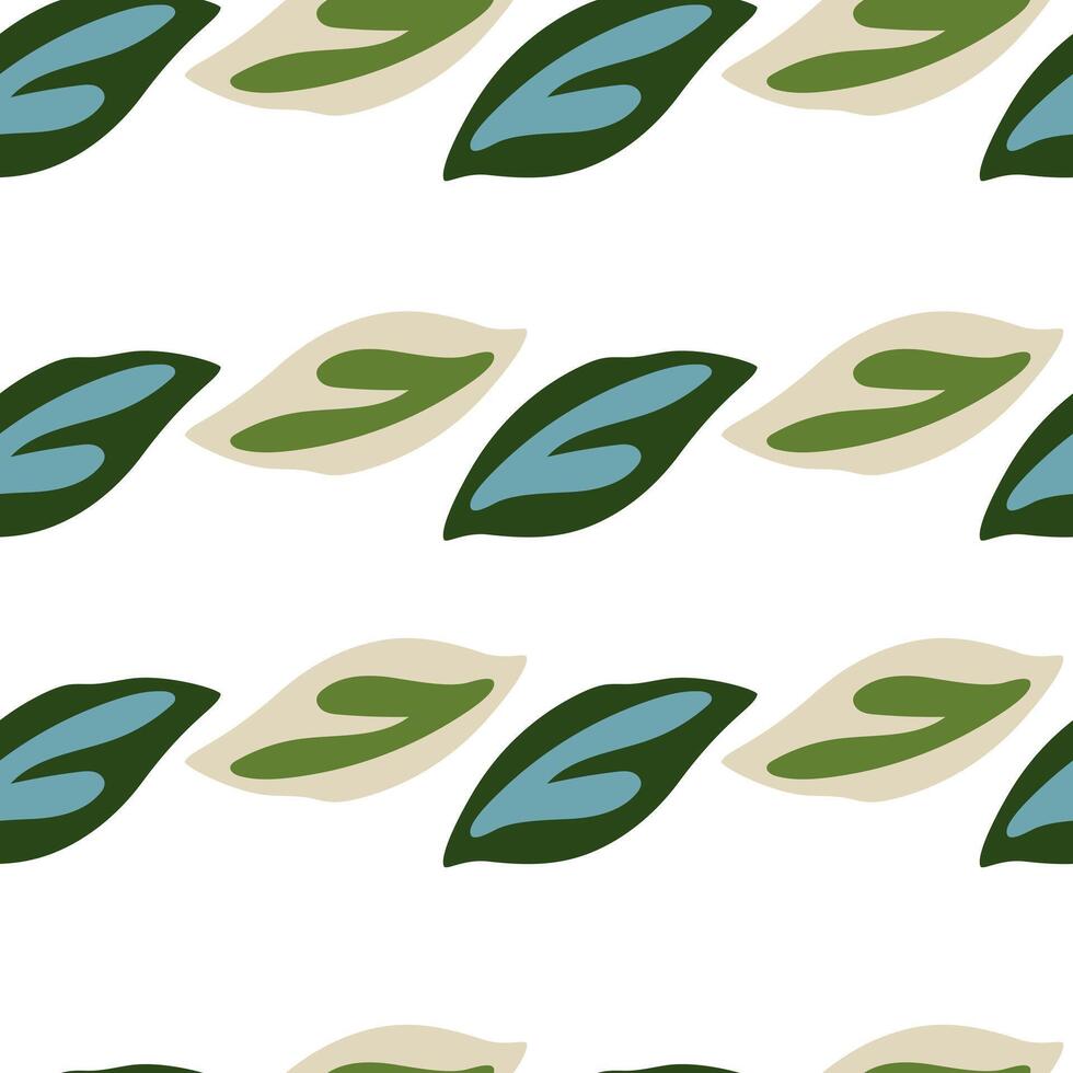 Elegant pattern with green foliage. vector