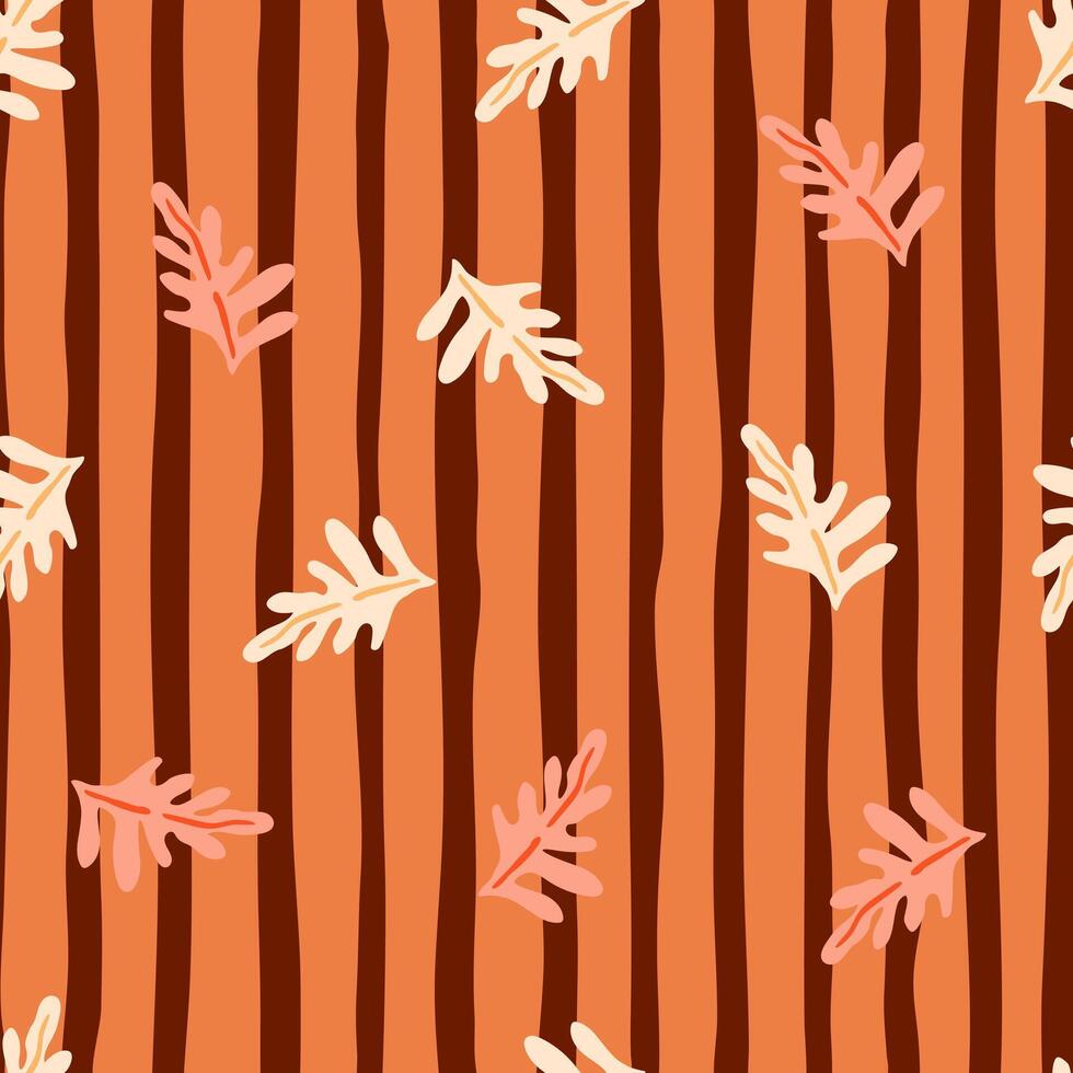 Lush green leaves and exotic plants in a seamless pattern. vector