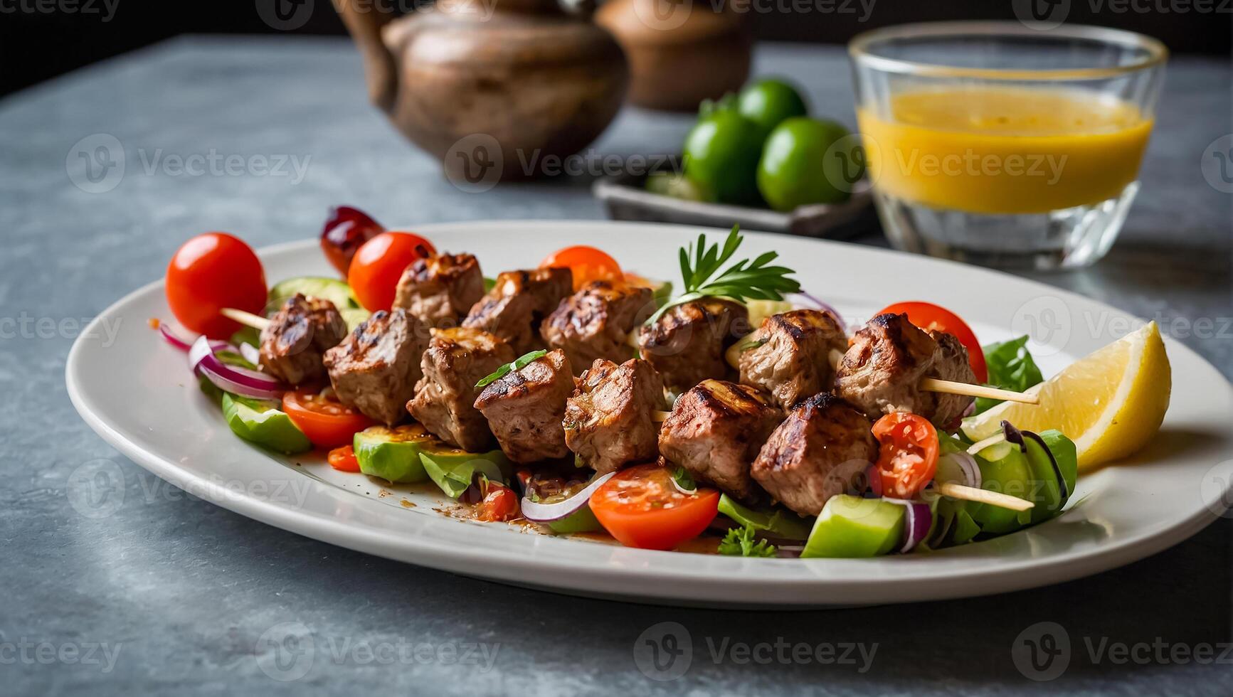 Souvlaki Greek food photo