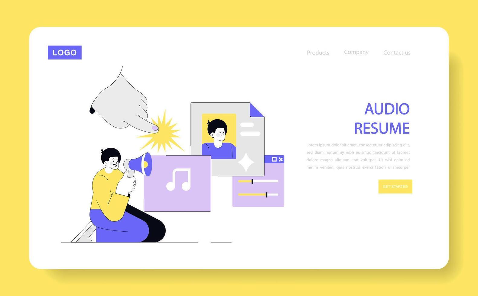 Alternative types summaries. Flat Illustration vector
