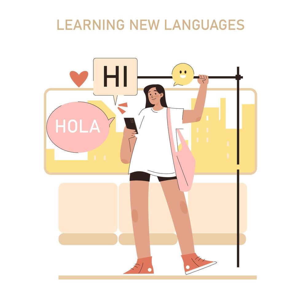 Sharing Culture. Flat Illustration vector