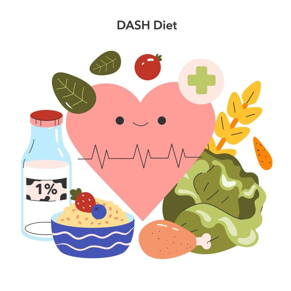 Dietary Trends. Flat Illustration vector