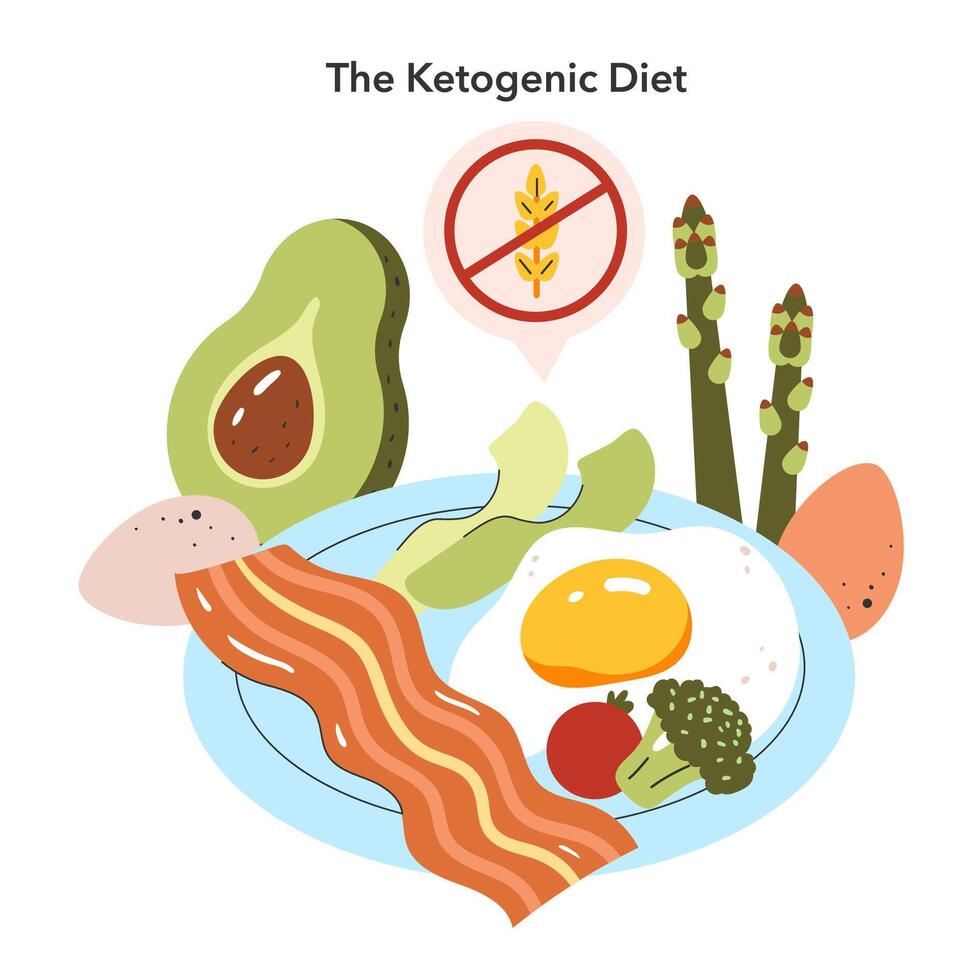Dietary Trends. Flat Illustration vector