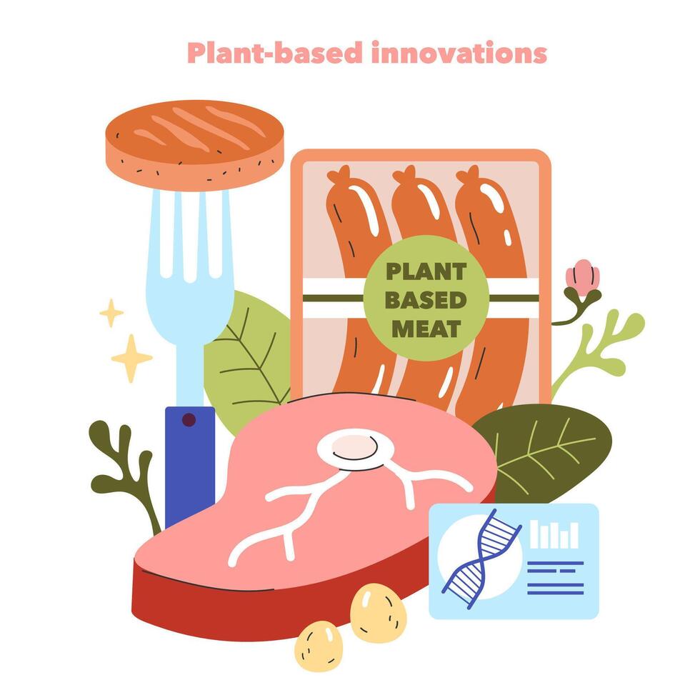 Emerging Ingredients. Flat Illustration vector
