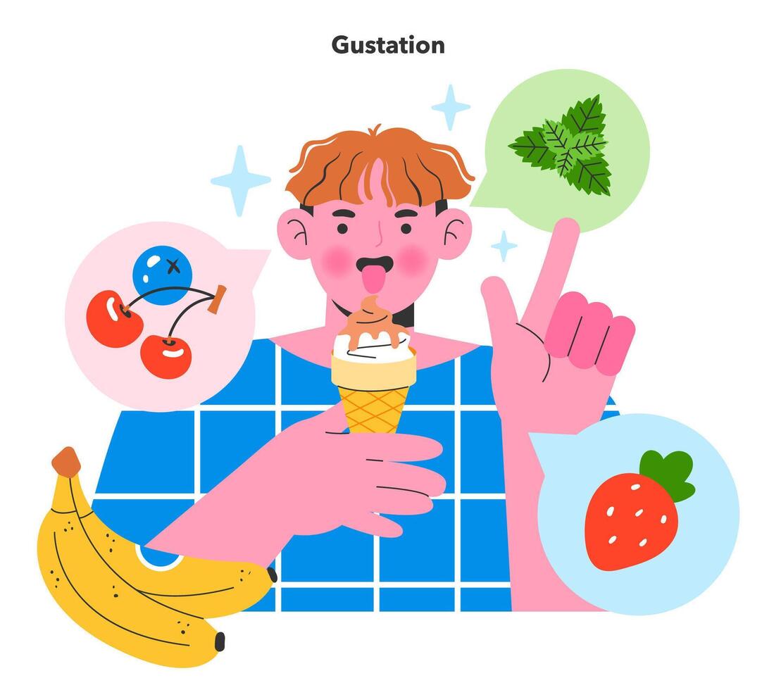 Flavor Reversal. Flat Illustration vector