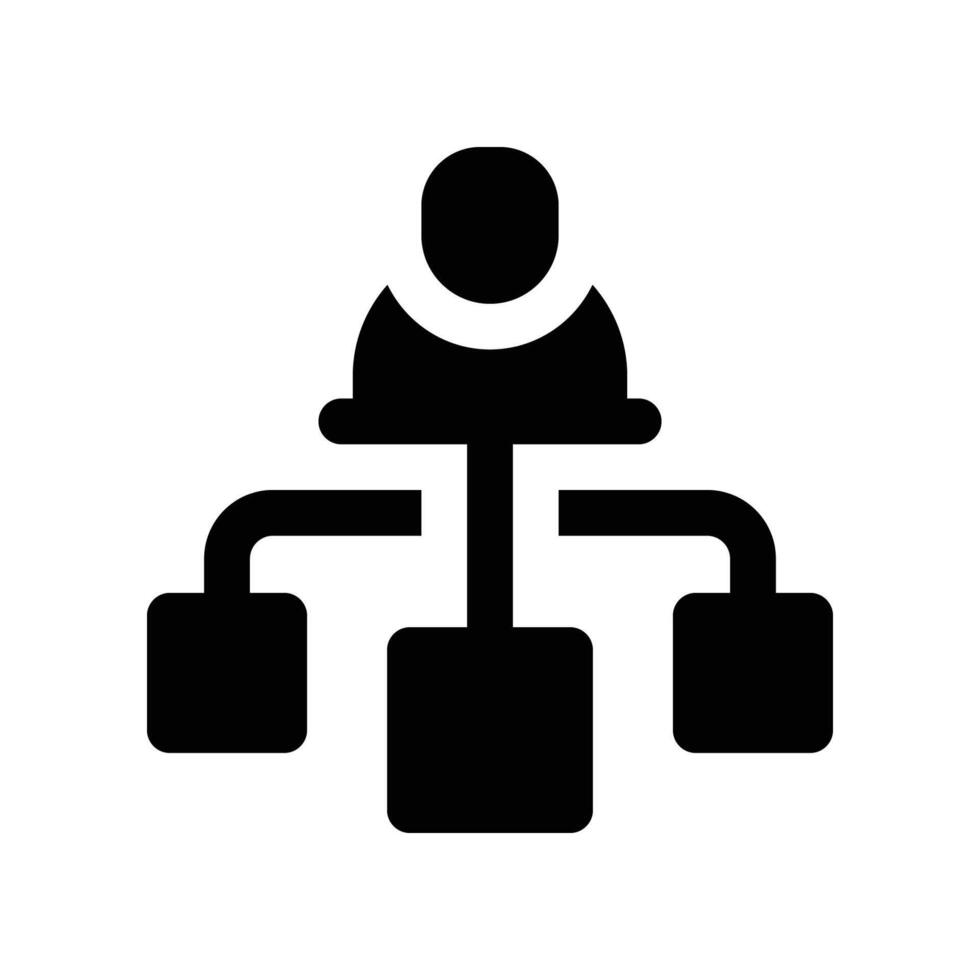 hierarchy icon. glyph icon for your website, mobile, presentation, and logo design. vector