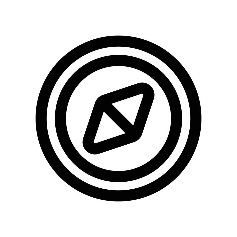 compass icon. line icon for your website, mobile, presentation, and logo design. vector