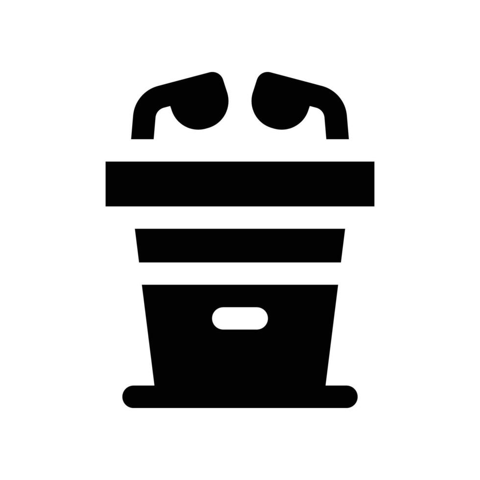 podium icon. glyph icon for your website, mobile, presentation, and logo design. vector