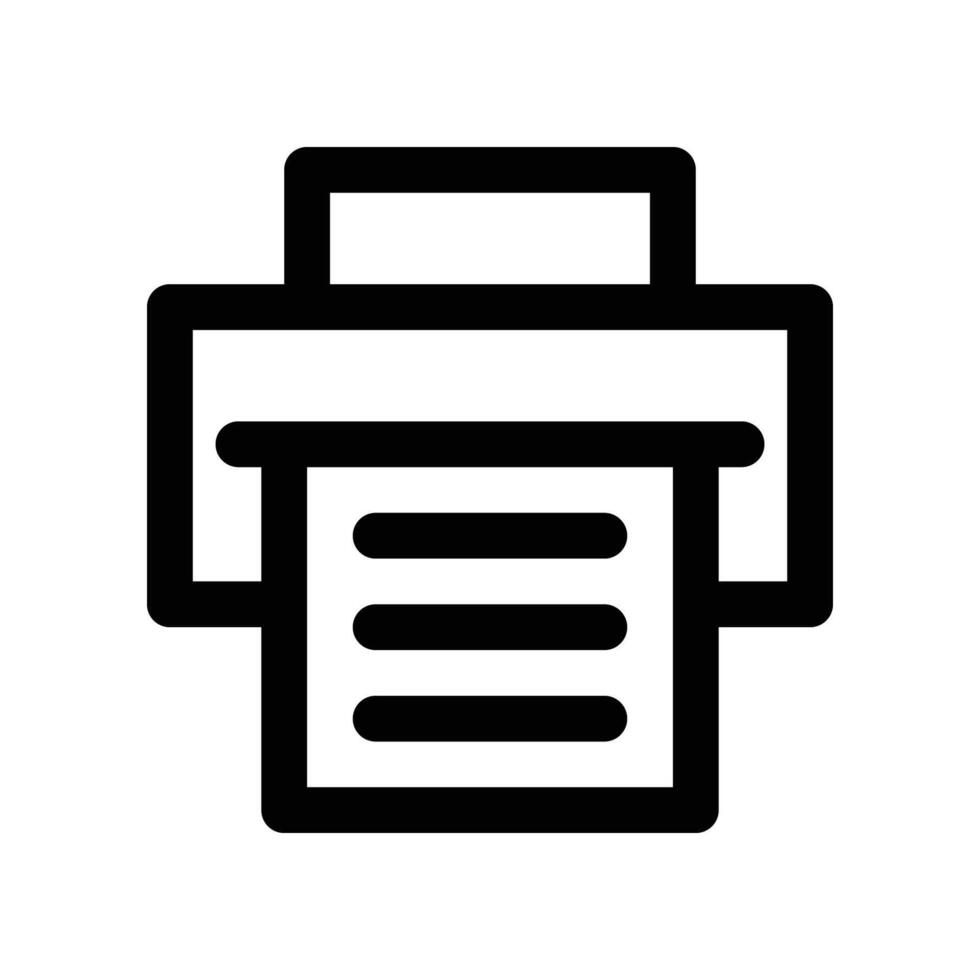 printer icon. line icon for your website, mobile, presentation, and logo design. vector