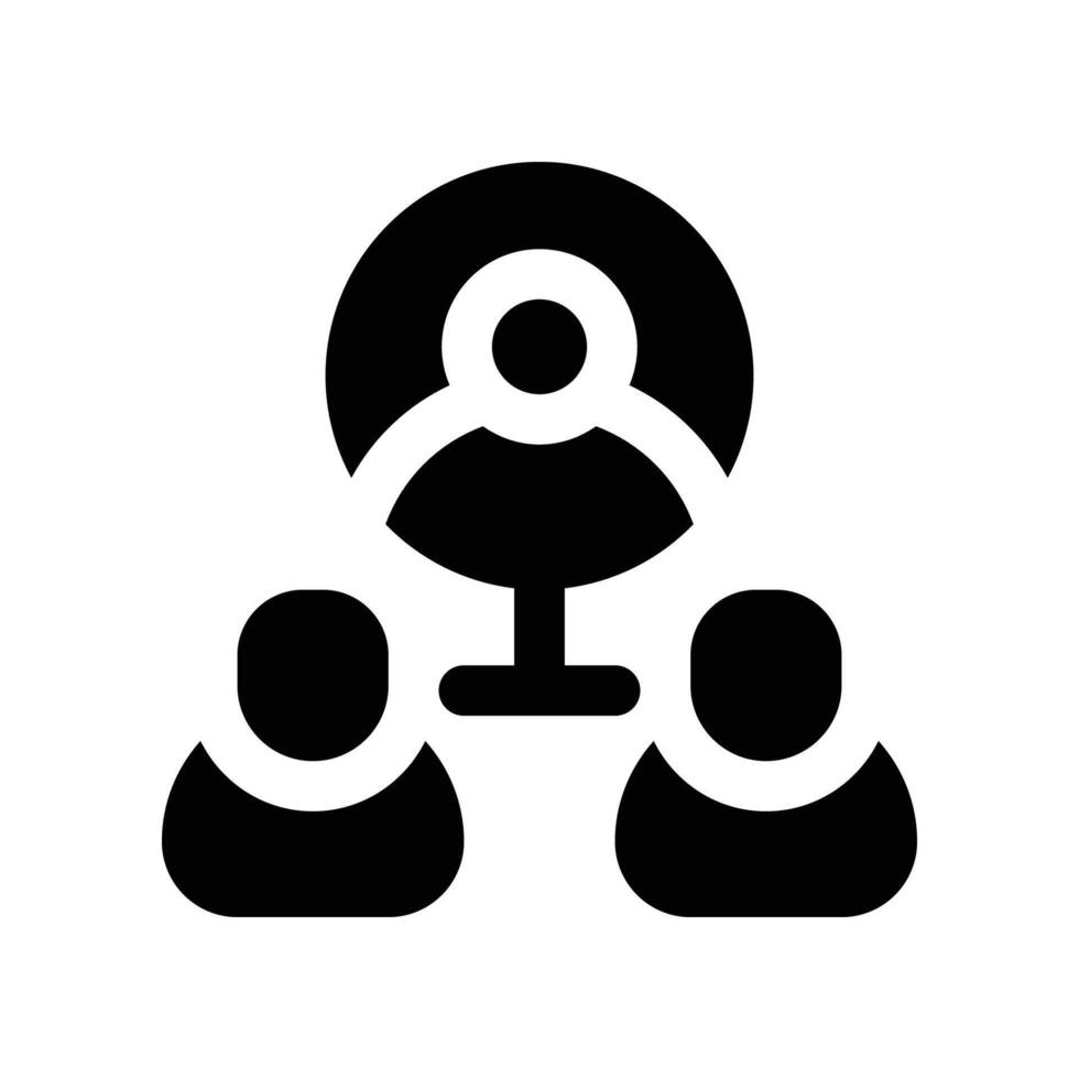 manager icon. glyph icon for your website, mobile, presentation, and logo design. vector