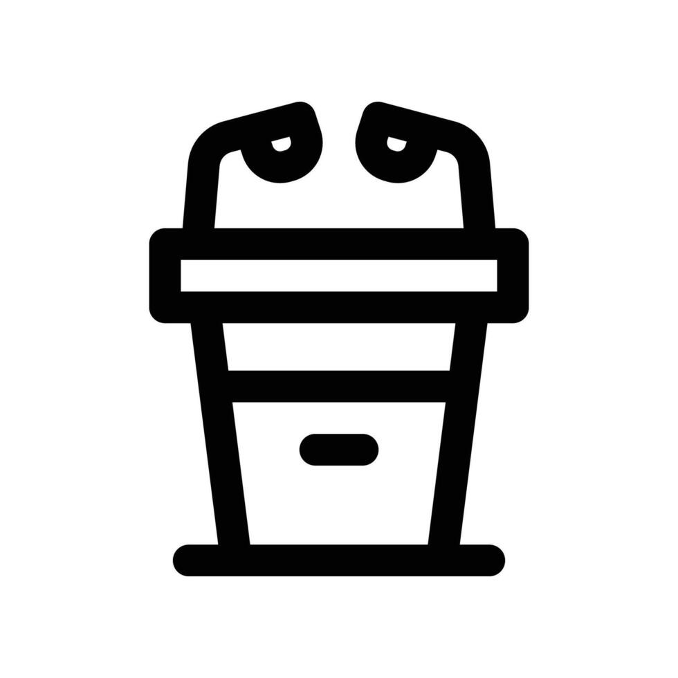 podium icon. line icon for your website, mobile, presentation, and logo design. vector