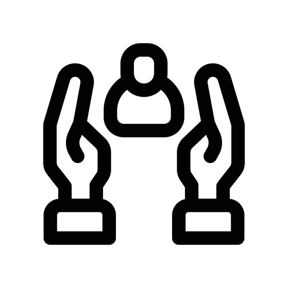 customer icon. line icon for your website, mobile, presentation, and logo design. vector