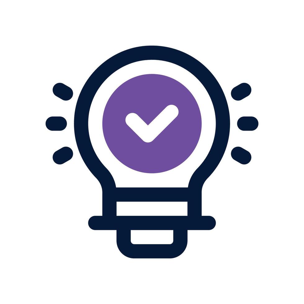 idea icon. dual tone icon for your website, mobile, presentation, and logo design. vector