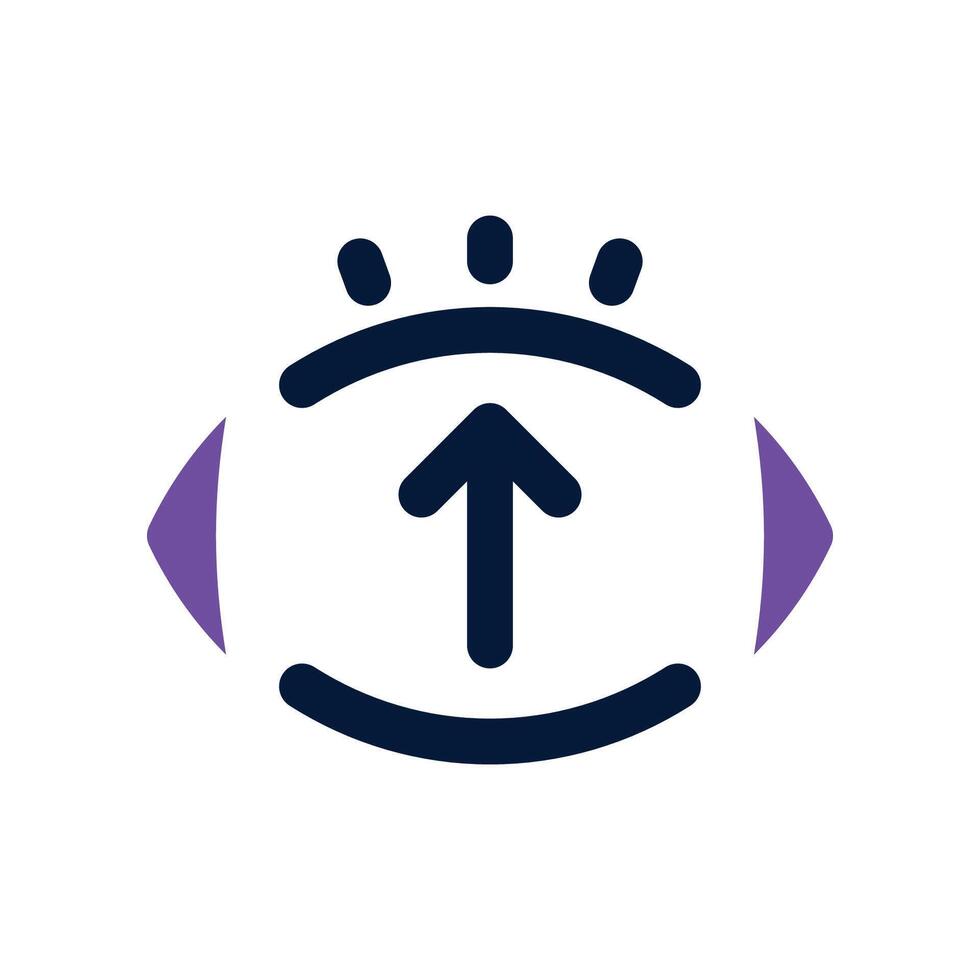 vision icon. dual tone icon for your website, mobile, presentation, and logo design. vector