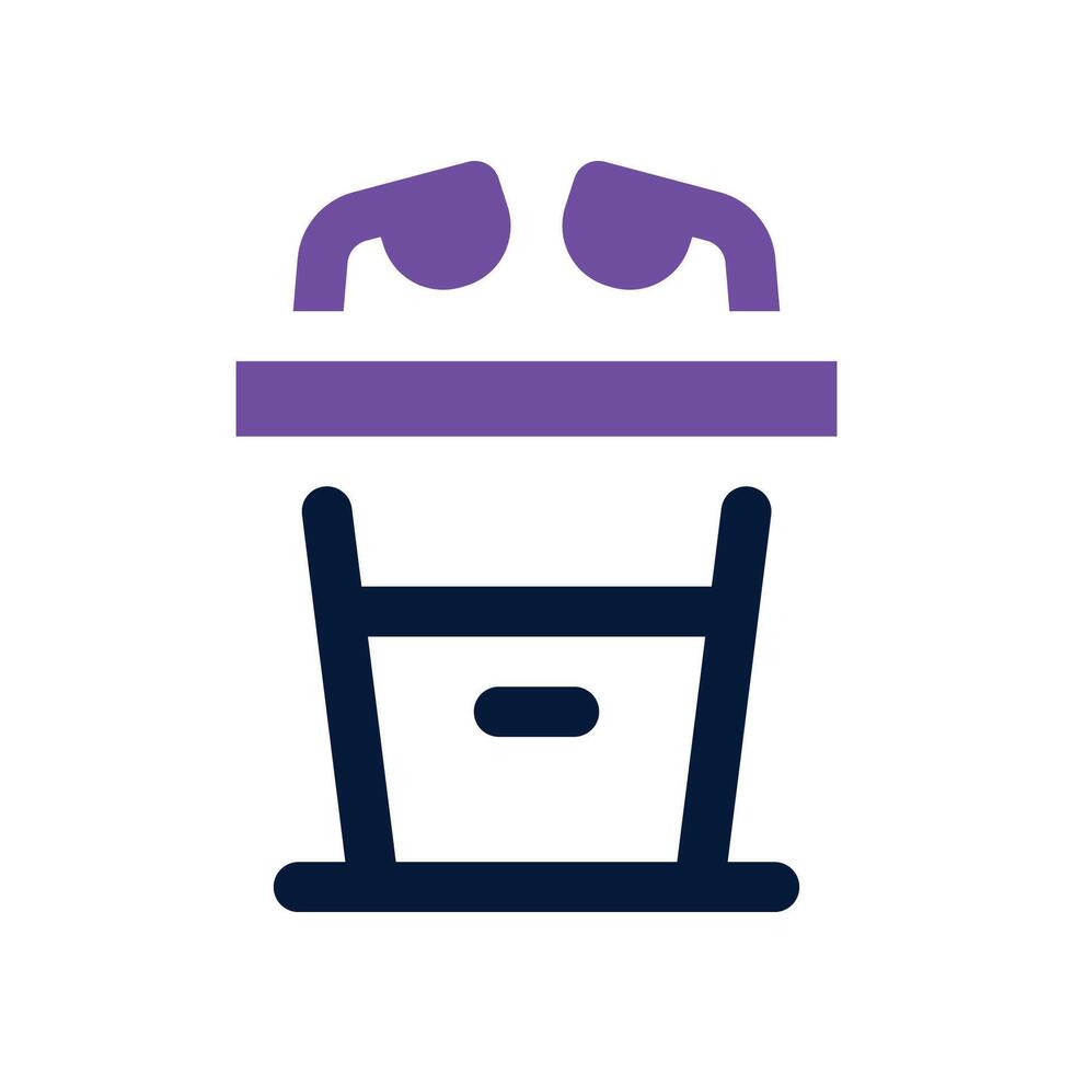 podium icon. dual tone icon for your website, mobile, presentation, and logo design. vector