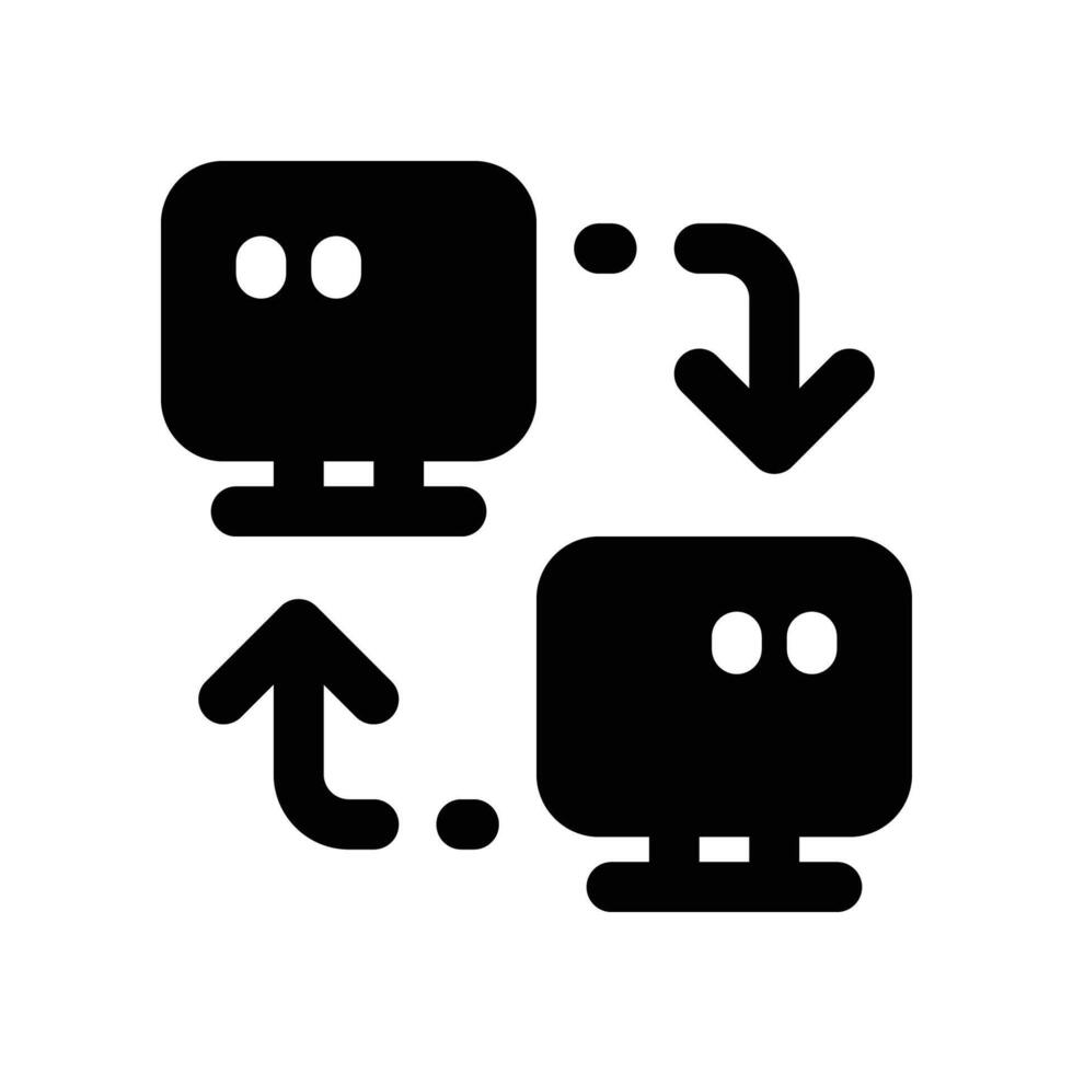 connection icon. glyph icon for your website, mobile, presentation, and logo design. vector