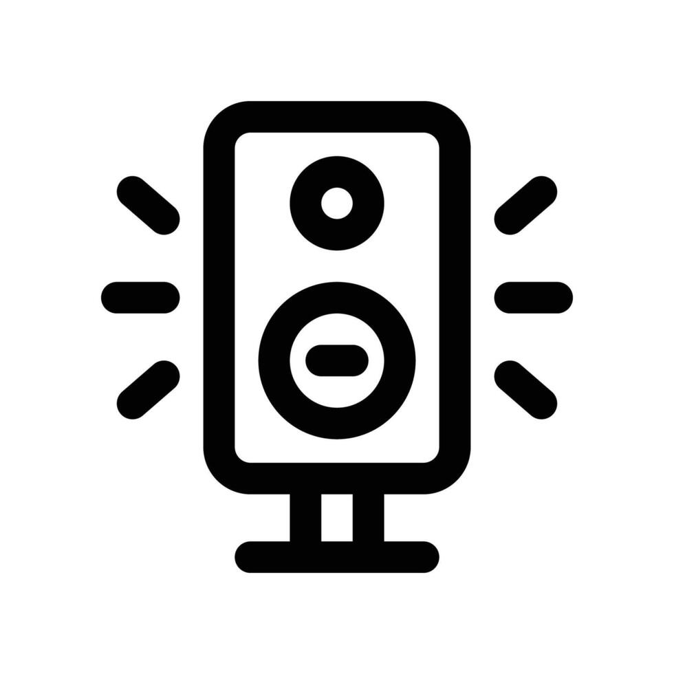 sound speaker icon. line icon for your website, mobile, presentation, and logo design. vector
