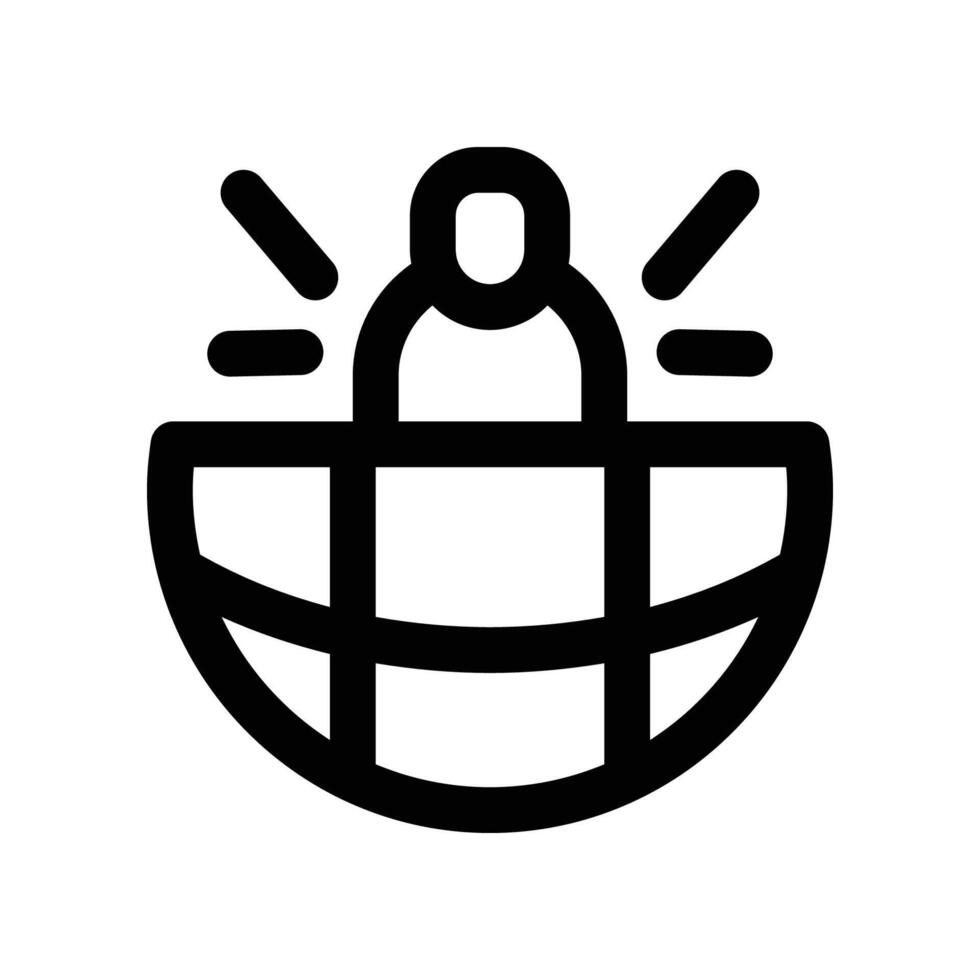 global work icon. line icon for your website, mobile, presentation, and logo design. vector