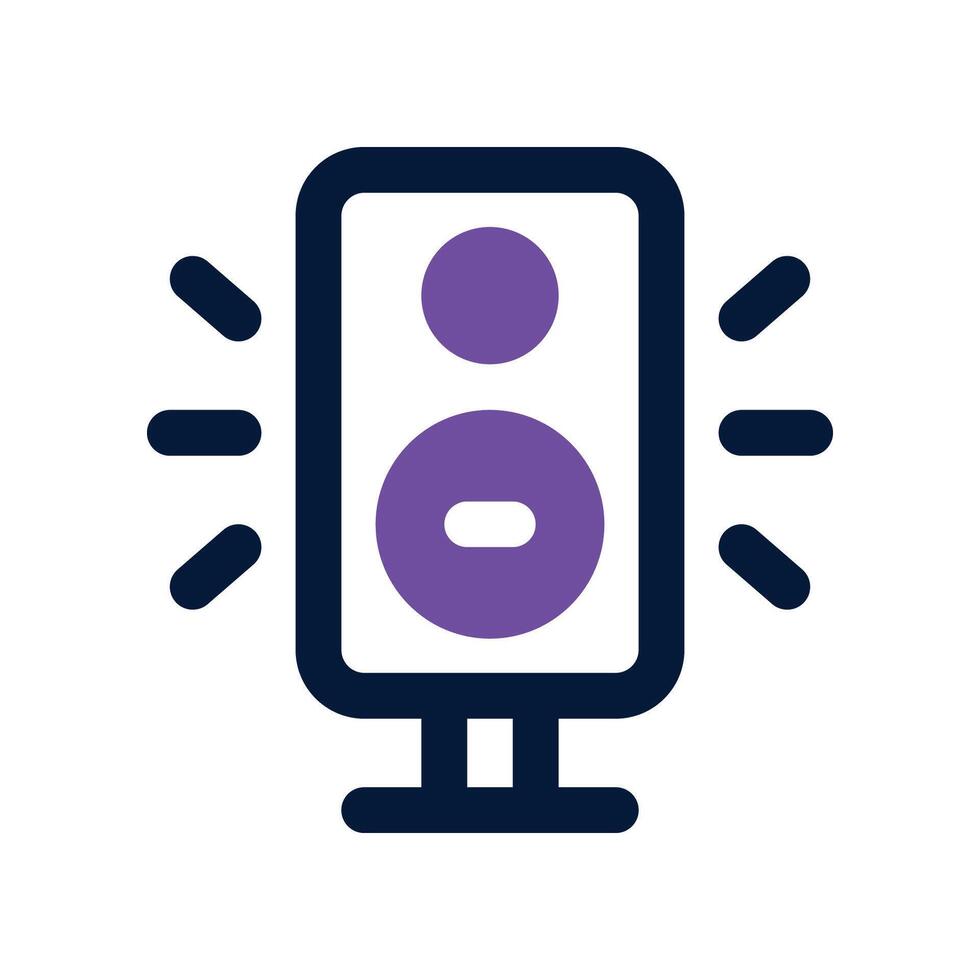 sound speaker icon. dual tone icon for your website, mobile, presentation, and logo design. vector