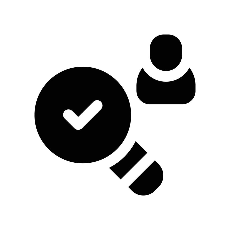 search icon. glyph icon for your website, mobile, presentation, and logo design. vector