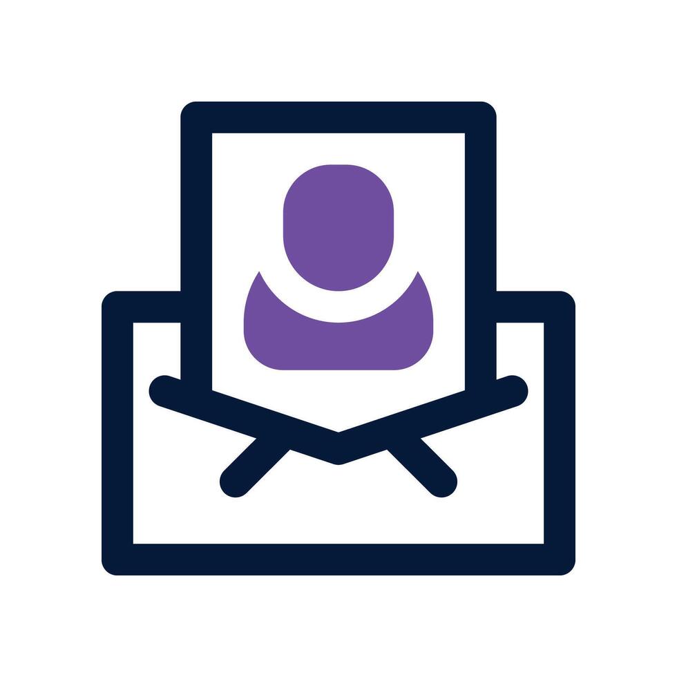 email icon. dual tone icon for your website, mobile, presentation, and logo design. vector