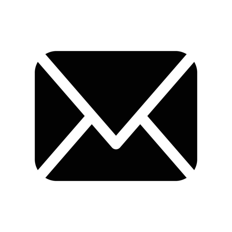 mail icon. glyph icon for your website, mobile, presentation, and logo design. vector