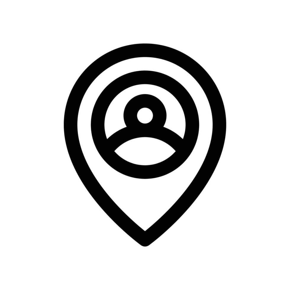 location icon. line icon for your website, mobile, presentation, and logo design. vector