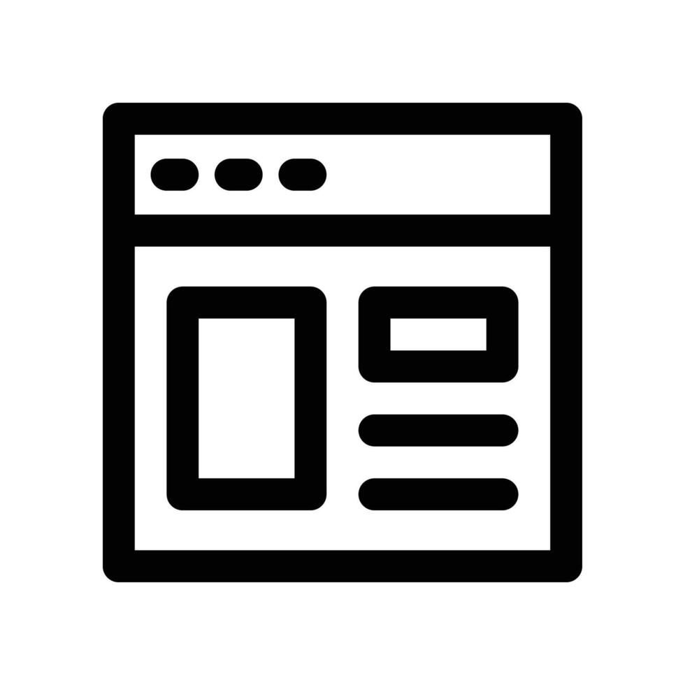 website icon. line icon for your website, mobile, presentation, and logo design. vector