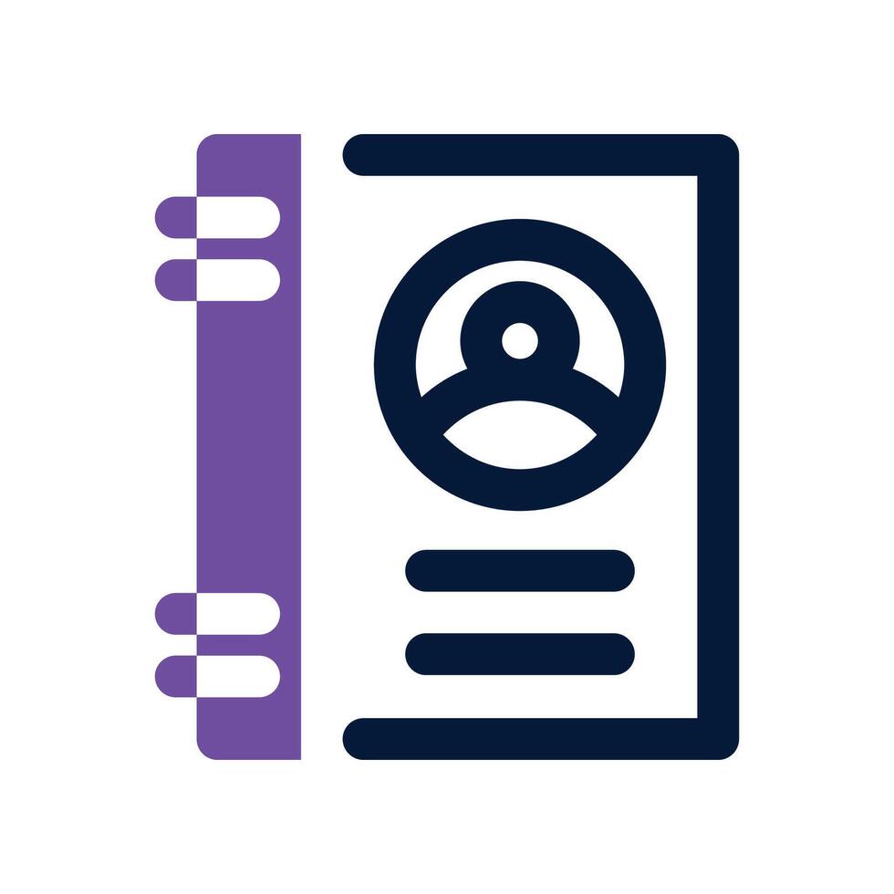 contact book icon. mixed icon for your website, mobile, presentation, and logo design. vector