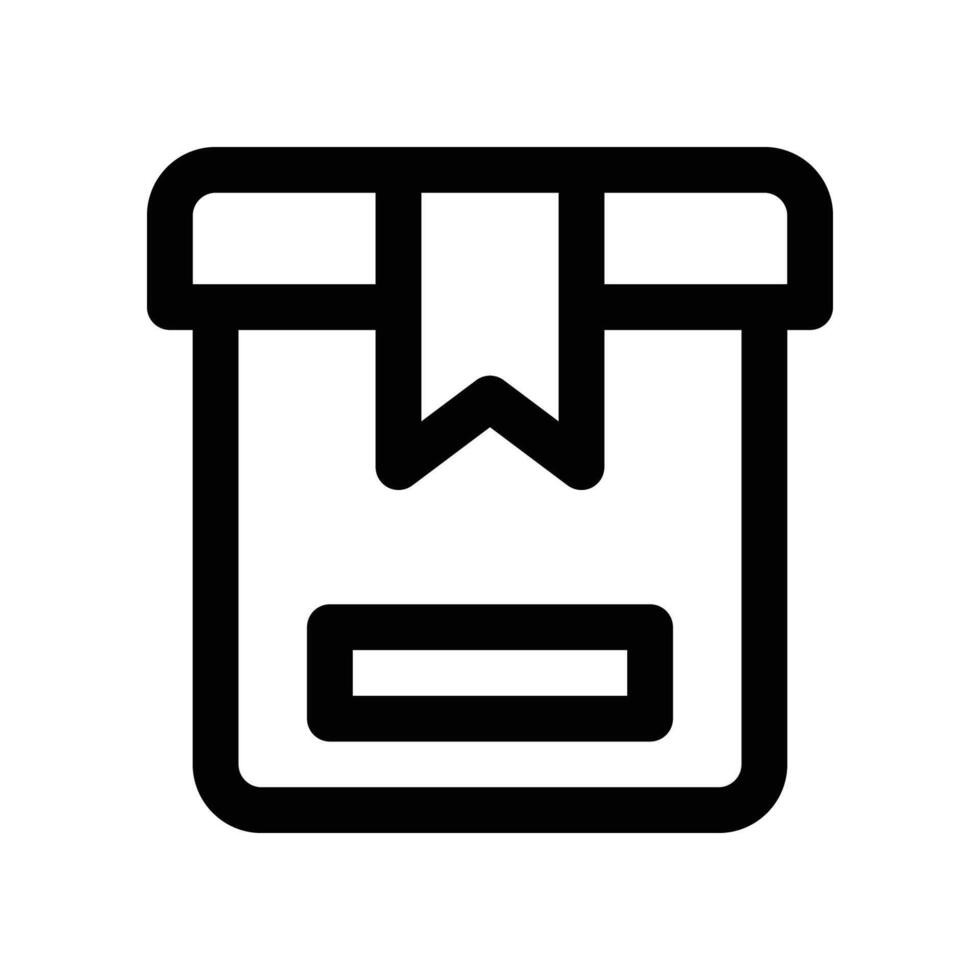 box icon. line icon for your website, mobile, presentation, and logo design. vector
