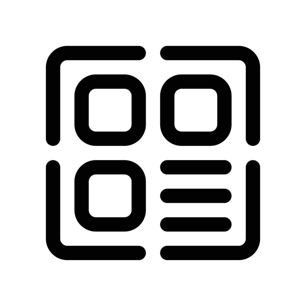 barcode icon. line icon for your website, mobile, presentation, and logo design. vector
