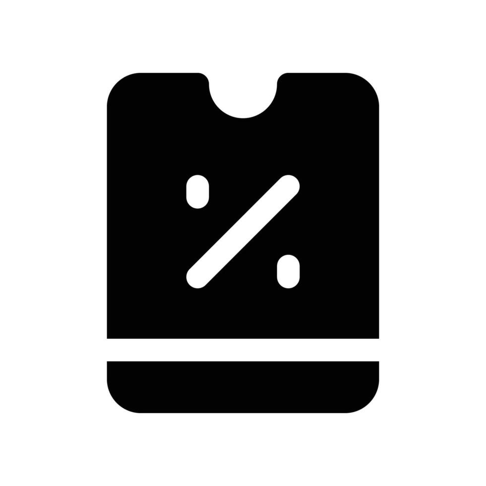 discount icon. glyph icon for your website, mobile, presentation, and logo design. vector